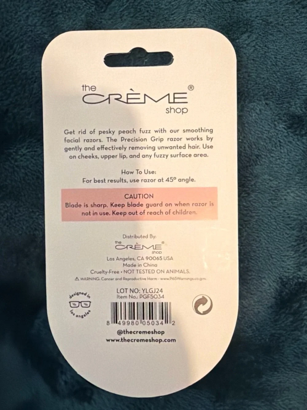 The Crème Shop Pink Precision Grip Facial Hair Razors